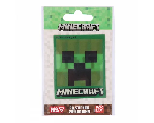 Наклейка 2D Yes Minecraft Creeper (708510)