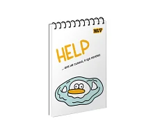 Зошит для записів Yes Help одинарна спіраль А6/80 аркушів (152476)