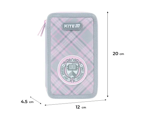 Пенал без наповнення Kite College Line, 2 відділення (K26-623-1)