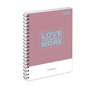 Зошит для записів Yes Love More одинарна спіраль А5/80 аркушів (152430)