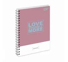 Зошит для записів Yes Love More одинарна спіраль А5/80 аркушів (152430)