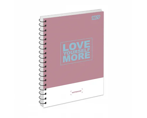 Зошит для записів Yes Love More одинарна спіраль А5/80 аркушів (152430)