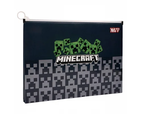 Папка-конверт Yes А4 на блискавці Minecraft Creepers (492349)