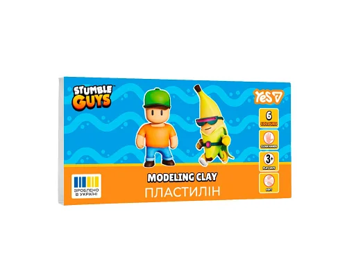 Пластилін Yes Stumble Guys 6 кольорів 120 г (540725)