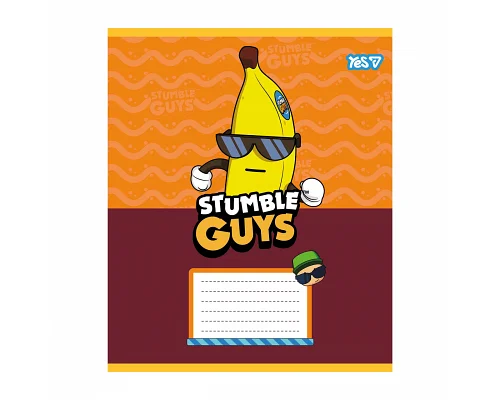 Зошит шкільний Yes Stumble Guys А5 12 аркушів клітинка (768728)