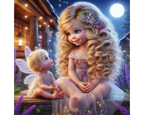 Алмазна мозаїка «Вечірня розмова» 20*20см Dreamtoys (S10313)