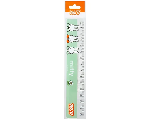Лінійка Yes Miffy 15 см (370727)