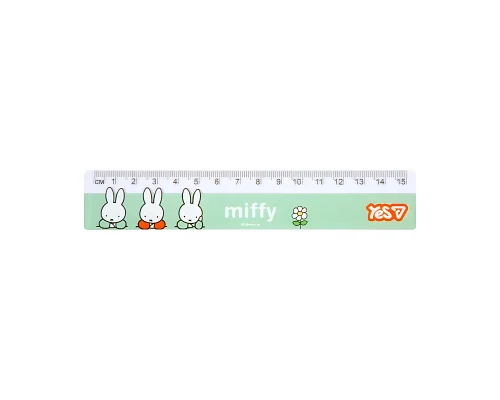 Лінійка Yes Miffy 15 см (370727)