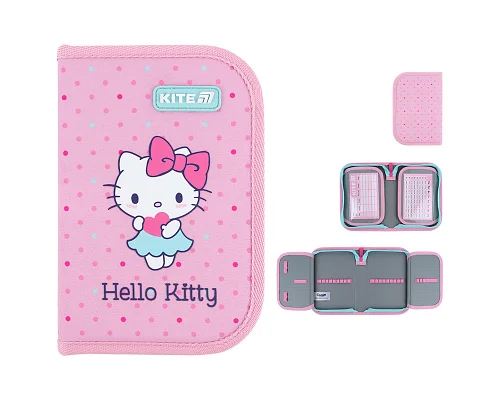 Пенал без наповнення Kite Hello Kitty, 1 відділення, 2 відвороти (HK26-622)