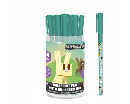 Ручка кулькова Yes Minecraft Spring 0,7 мм синя (412280)