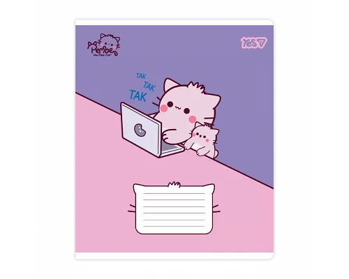 Зошит шкільний Yes Pembe А5 18 аркушів лінія (769046)