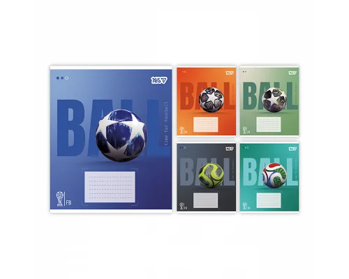 Зошит шкільний Yes Ball А5 24 аркуша лінія (768682)