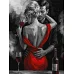 Картина за номерами Червоне кохання art_selena_ua 30х40 Ідейка (KHO8697)