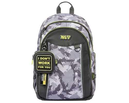 Рюкзак шкільний Grey TS-60L для хлопчика 43 см YES (550405)