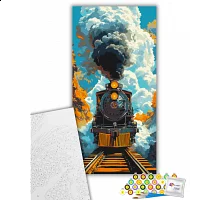 Картина за номерами Паротяг 40х80 см Art Craft (12516-AC)