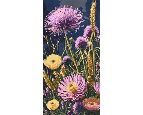 Алмазная мозаика XXL Полевые цветы 40x80 см Оригами (OD5164)