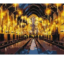 Картина за номерами Harry Potter: Велика зала з фарбами металік Warner Bros. 40х50 Ідейка (KHO5233)