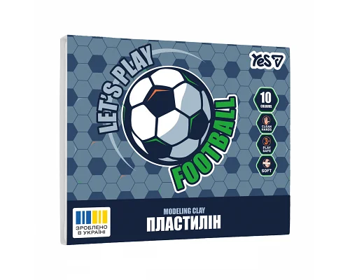 Пластилін Football 10 кольорів 200г YES (540713)