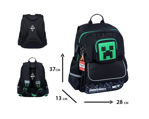 Рюкзак школьный Yes Minecraft Adventure S-104S для мальчика 37 см (550262)