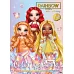 Книжка-розмальовка зі стікерами Rainbow High: Bright Crystals Ідейка (LCB49)