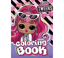 Книжка-розмальовка зі стікерами Tweens Cherry 21x29 Ідейка (LCB29)