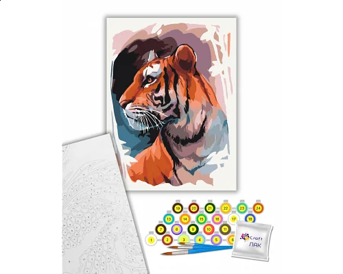 Картина за номерами Тигр 30х40 см Art Craft (11669-NN)