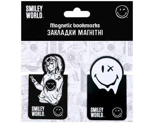 Закладки магнітні Yes Smiley World 2 шт висікання (708873)