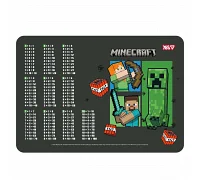 Подкладка для стола пластиковая Yes Minecraft с подсказками таблица умножения 42*29см (492362)