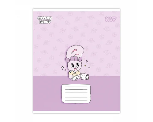 Зошит шкільний Yes Esther Вunny А5 12 аркушів лінія (768704)
