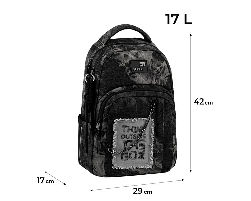 Рюкзак Kite Education teens Denim Core спинка 42 см (K26-2578M-2)