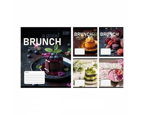 Зошит шкільний Yes Brunch А5 18 аркушів клітинка (769098)