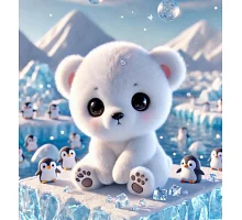 Алмазна мозаїка Ведмежа та маленькі супутники 20*20см Dreamtoys (S10401)