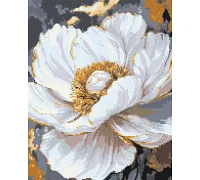 Алмазный мозаика Белый пион 40x50 см Оригами (OD3429)