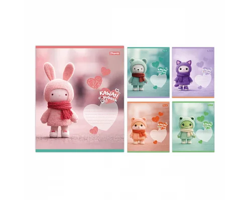 Зошит шкільний 1Вересня Kawaii notebook А5 12 аркушів лінія (768738)