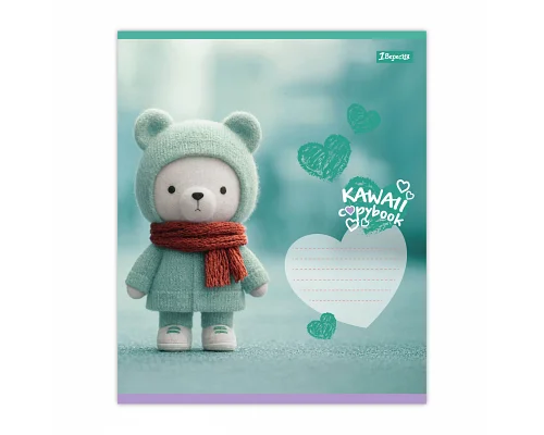 Зошит шкільний 1Вересня Kawaii notebook А5 12 аркушів лінія (768738)