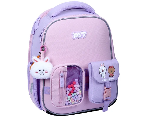 Рюкзак шкільний каркасний Line Friends Always Together H-100S для дівчинки 35 см YES (550209)
