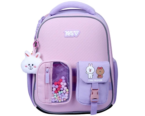 Рюкзак шкільний каркасний Line Friends Always Together H-100S для дівчинки 35 см YES (550209)