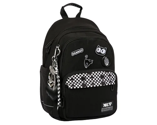 Рюкзак школьный Black Cat TS-47M для девочки 40 см YES (550306)