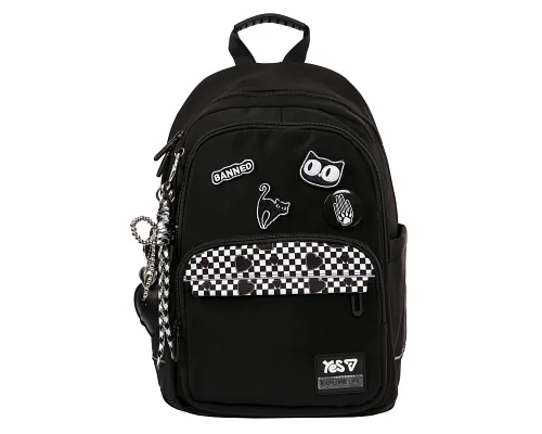 Рюкзак школьный Black Cat TS-47M для девочки 40 см YES (550306)