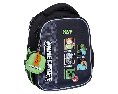 Рюкзак шкільний каркасний Yes Minecraft Reality H-100S для хлопця 35 см (550223)