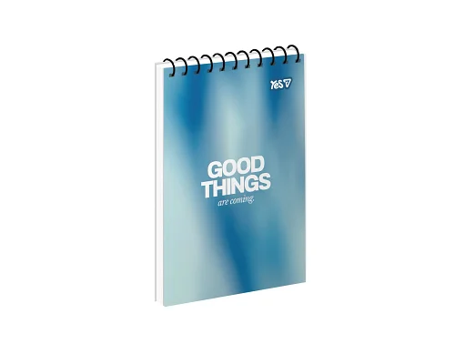 Зошит для записів Yes Good Things одинарна спіраль А6/80 аркушів (152496)