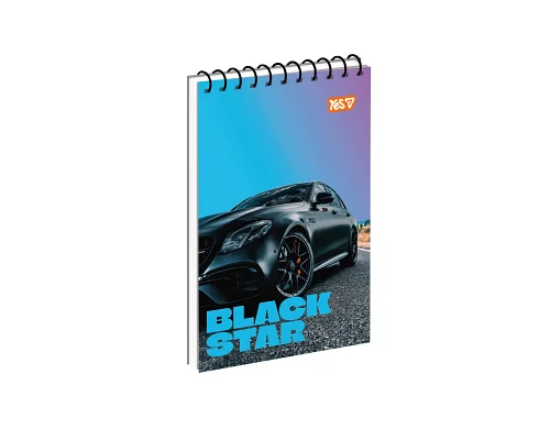 Зошит для записів Yes Dark Speed ??одинарна спіраль А6/80 аркушів (152478)