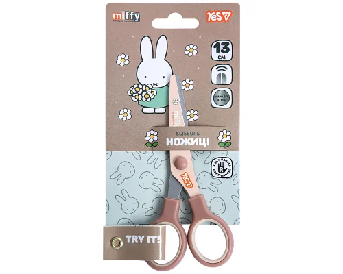 Ножиці Yes Miffy 13 см з принтом на лезі (480492)