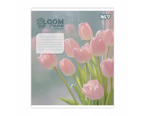 Зошит шкільний Yes Bloom or fade А5 18 аркушів клітинка (768872)