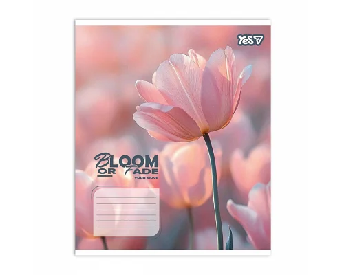 Зошит шкільний Yes Bloom or fade А5 18 аркушів клітинка (768872)