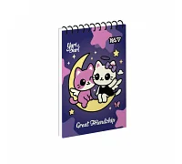 Зошит для записів Yes Best Friends Forever одинарна спіраль А7/80 аркушів (152363)