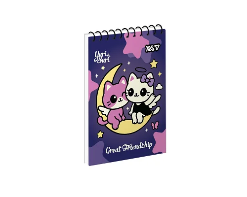 Зошит для записів Yes Best Friends Forever одинарна спіраль А7/80 аркушів (152363)