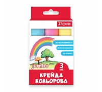 Крейда кольорова 1Вересня Classic JUMBO 3 штуки (400551)