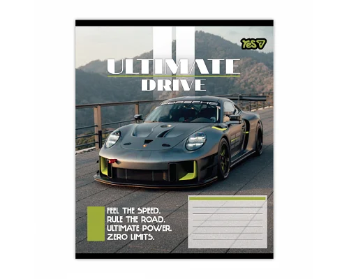 Зошит шкільний Yes Ultimate drive А5 36 аркушів лінія (768789)