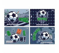 Альбом для малювання А4 12 аркушів скоба з перфорацією Football YES (130615)